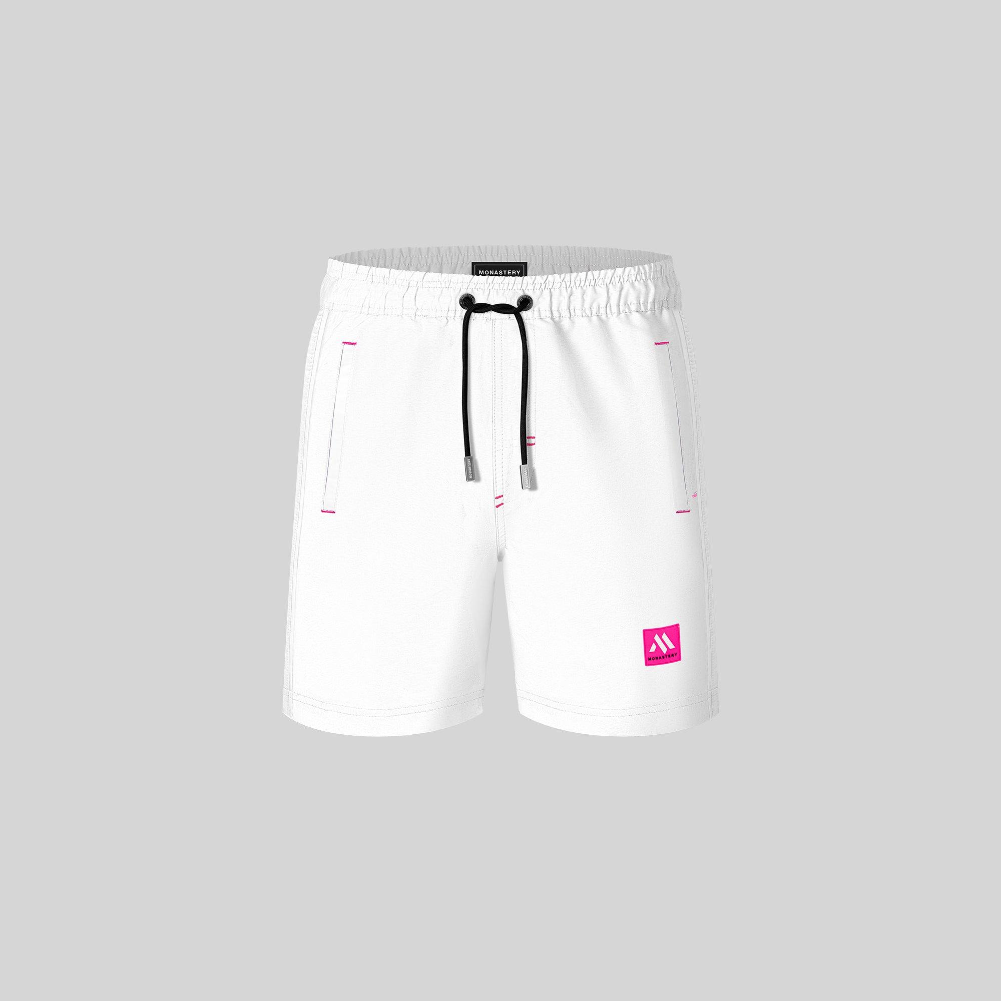 DEIMOS WHITE SWIM SHORT | Monastery Couture