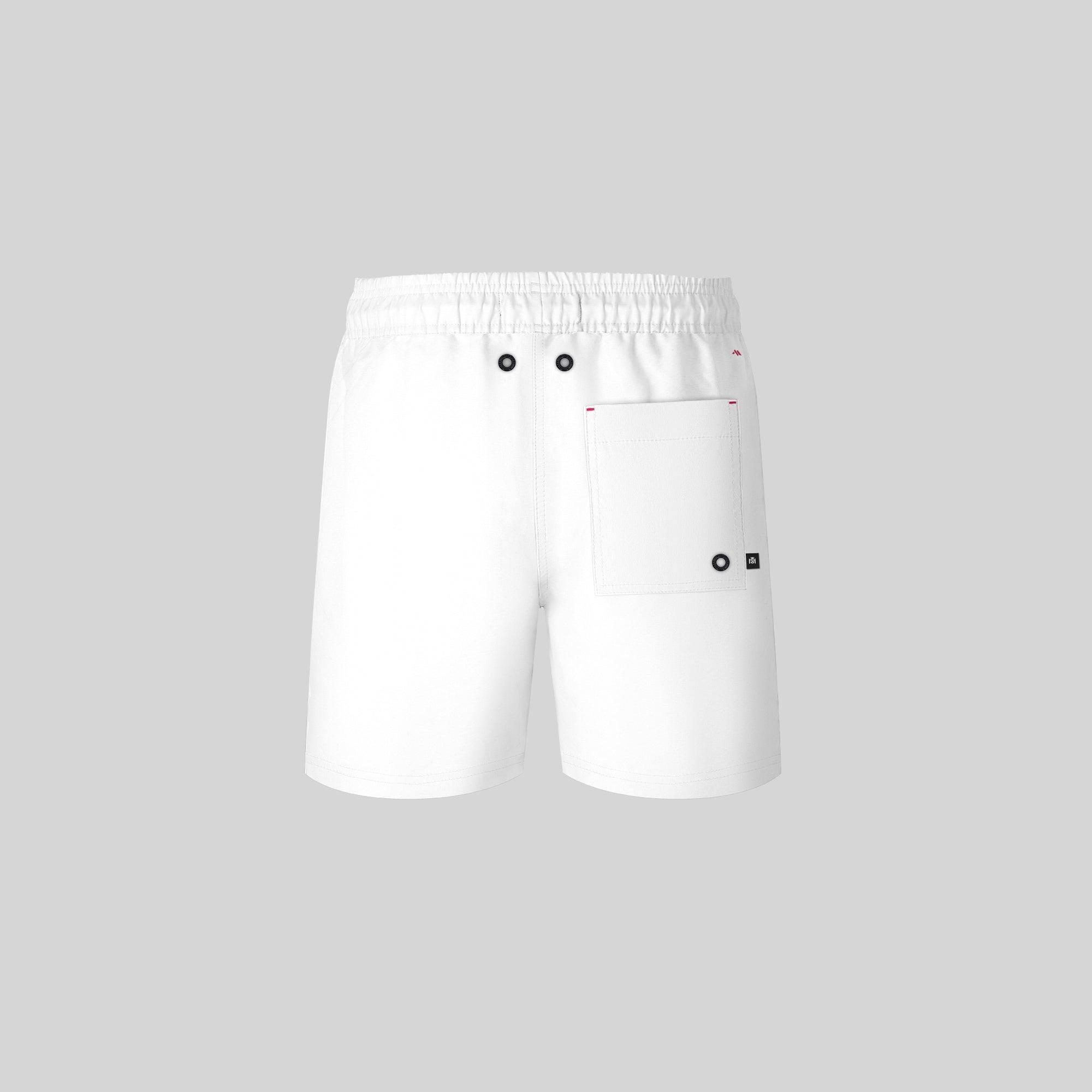 DEIMOS WHITE SWIM SHORT | Monastery Couture