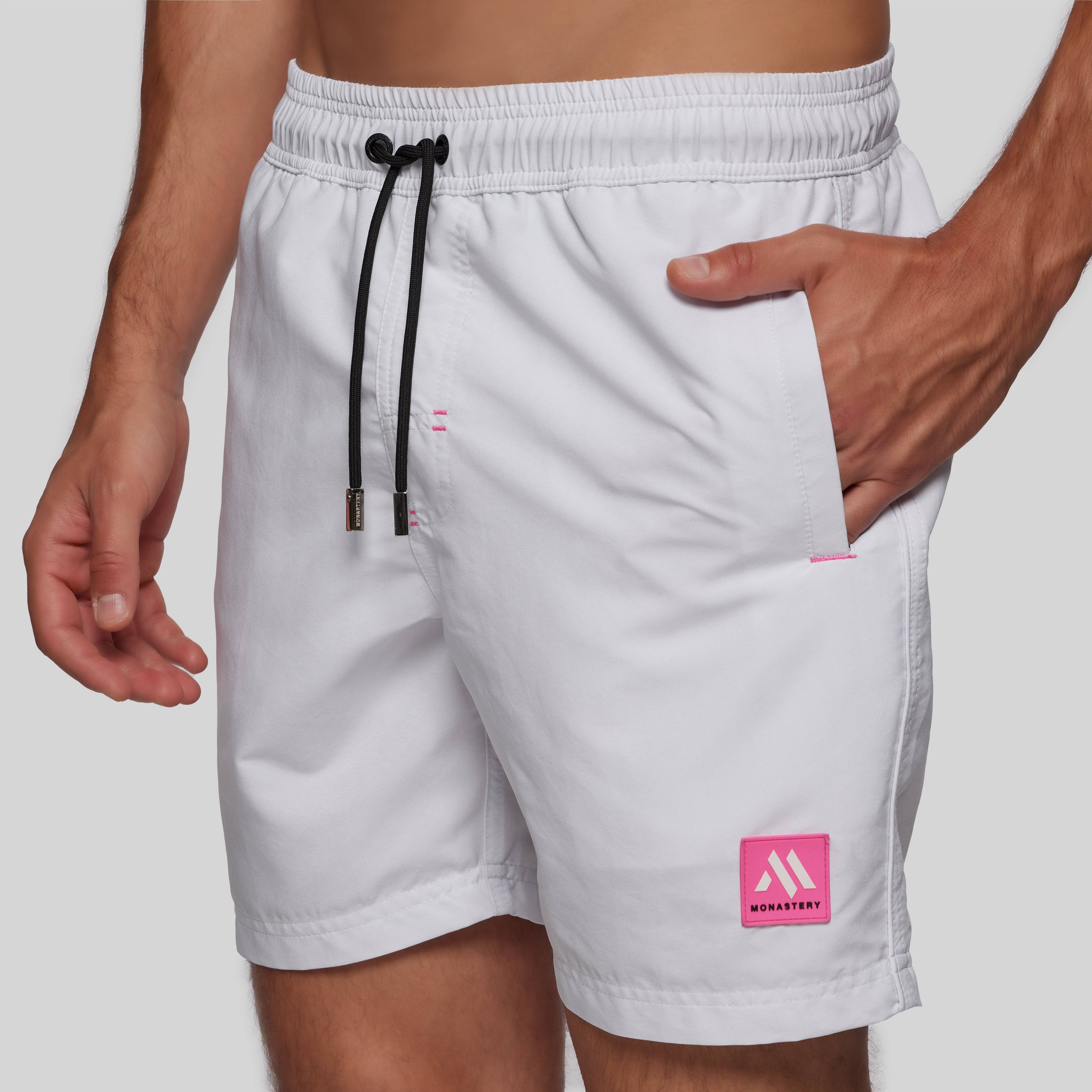 DEIMOS WHITE SWIM SHORT | Monastery Couture