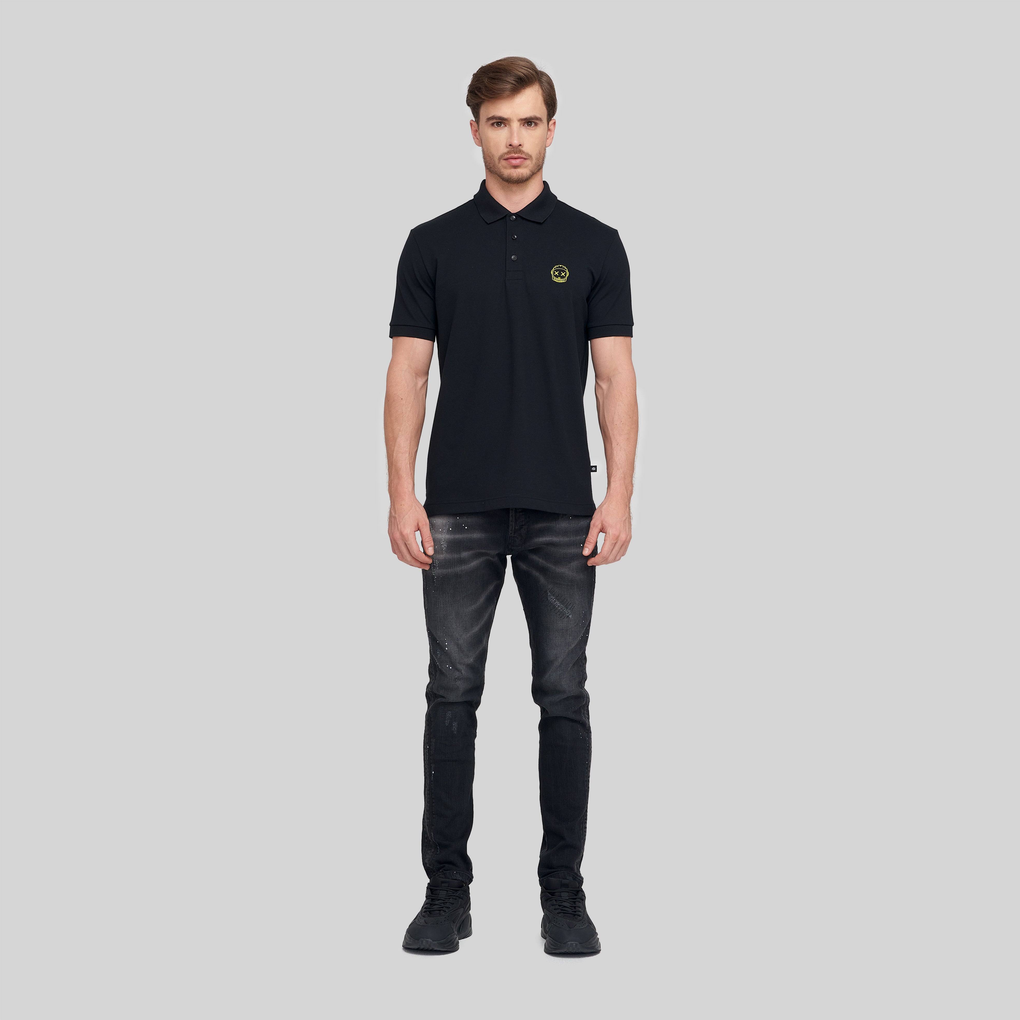 ENSA BLACK POLO | Monastery Couture