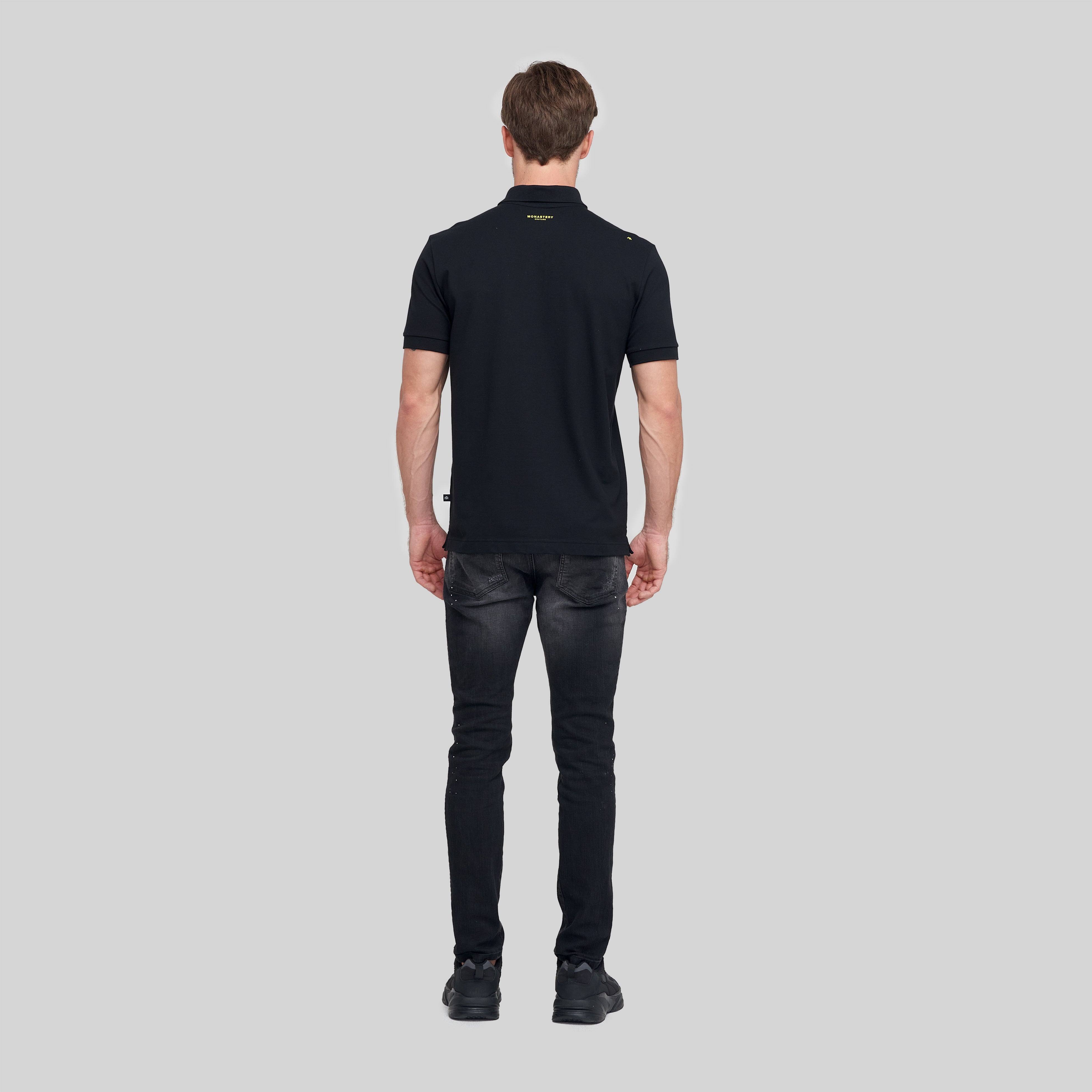 ENSA BLACK POLO | Monastery Couture