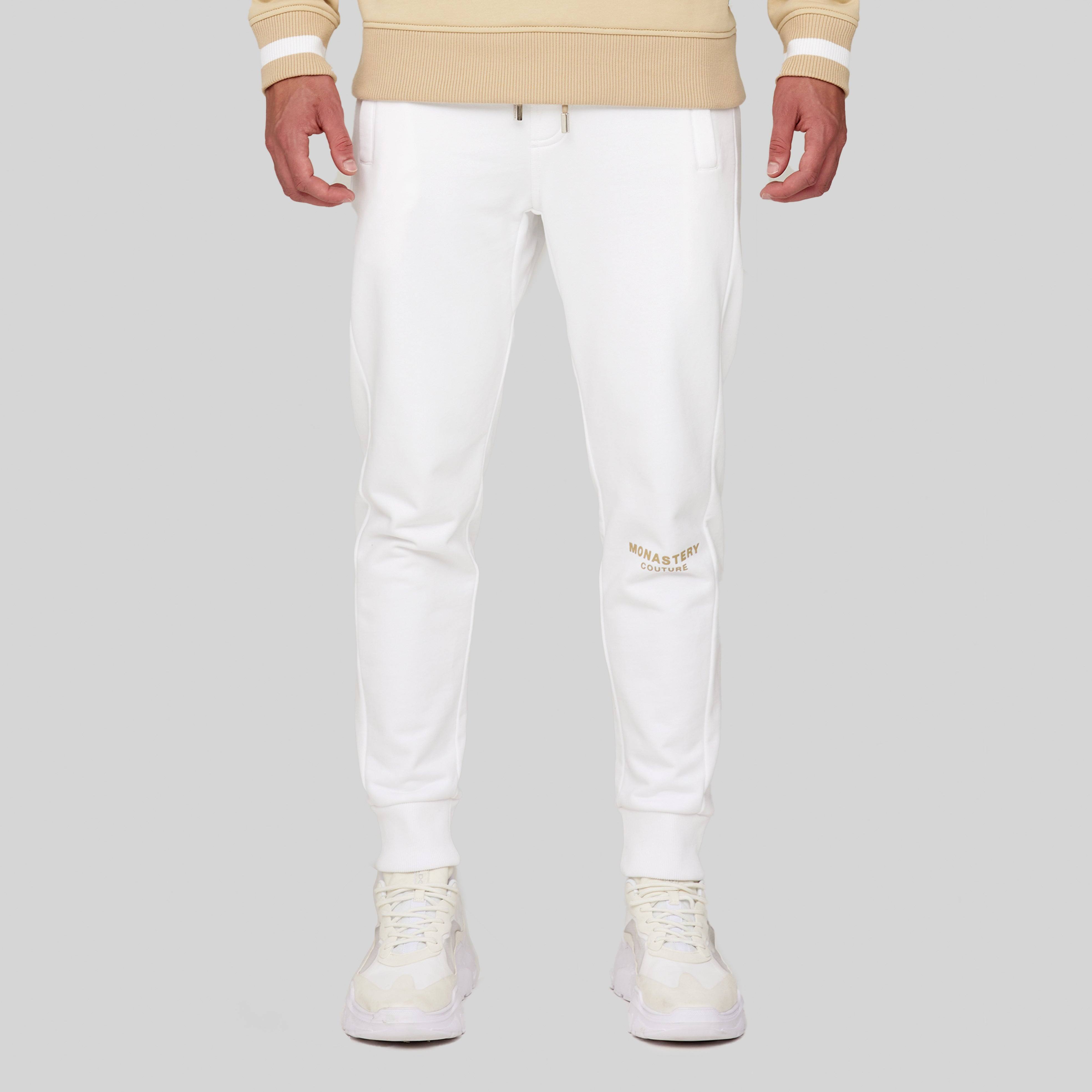 JENO WHITE JOGGER | Monastery Couture