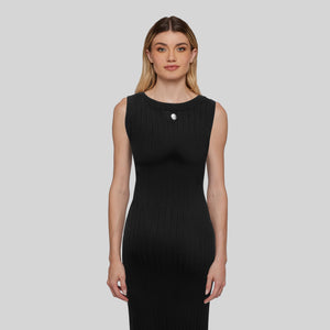 DRESS KNIT WOMEN LANCIA BLACK - Monastery