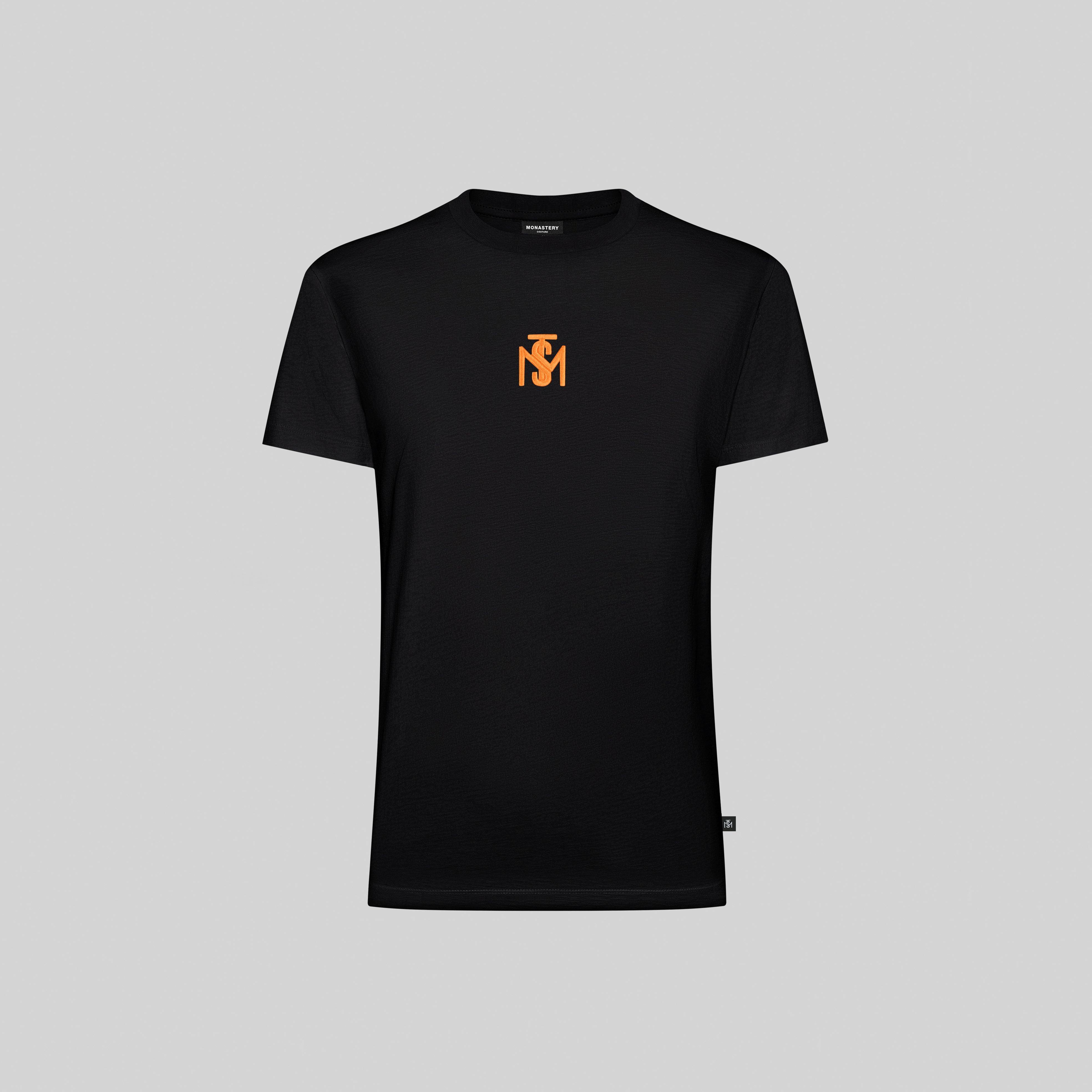 LARY BLACK T-SHIRT | Monastery Couture