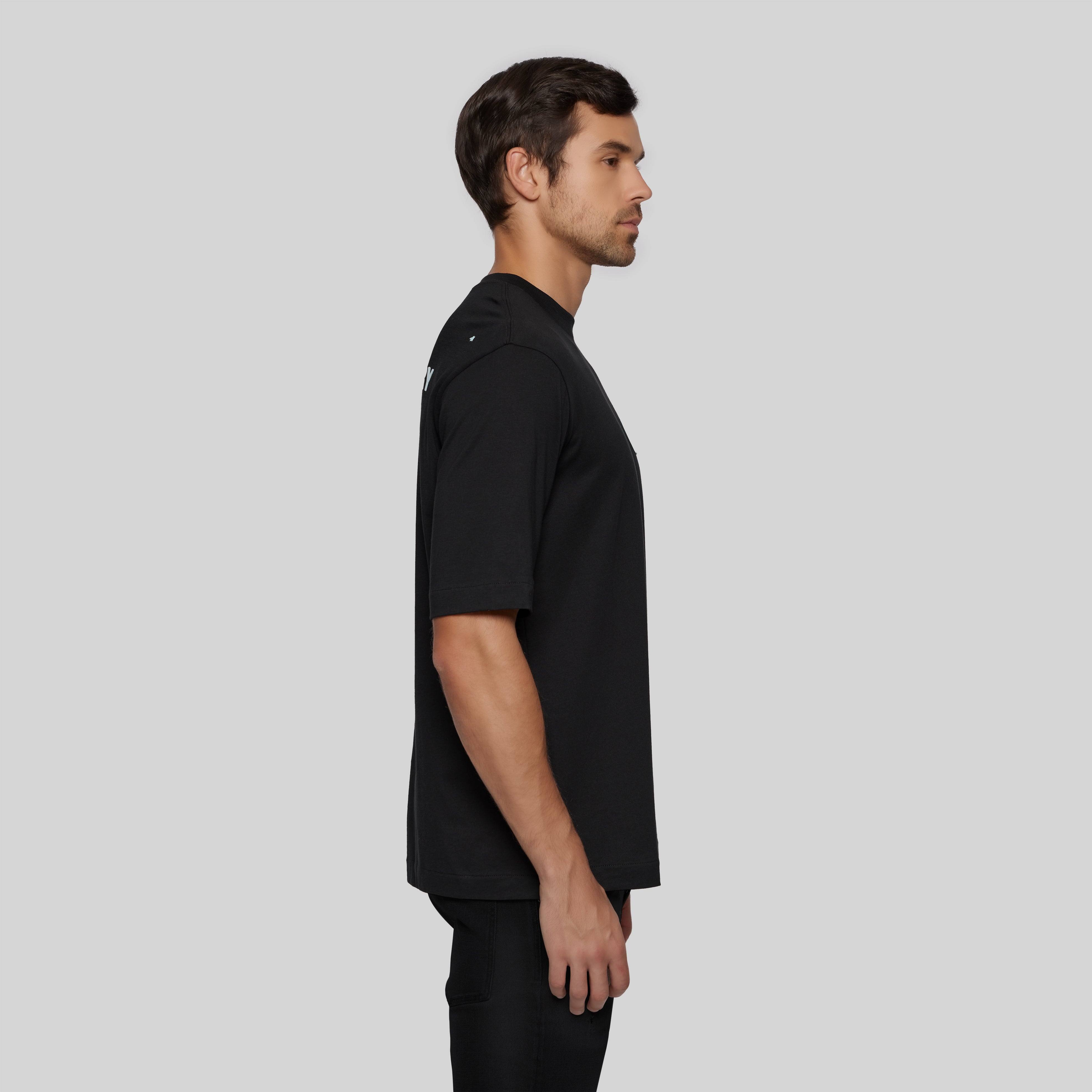 ORUX BLACK T-SHIRT OVERSIZE | Monastery Couture