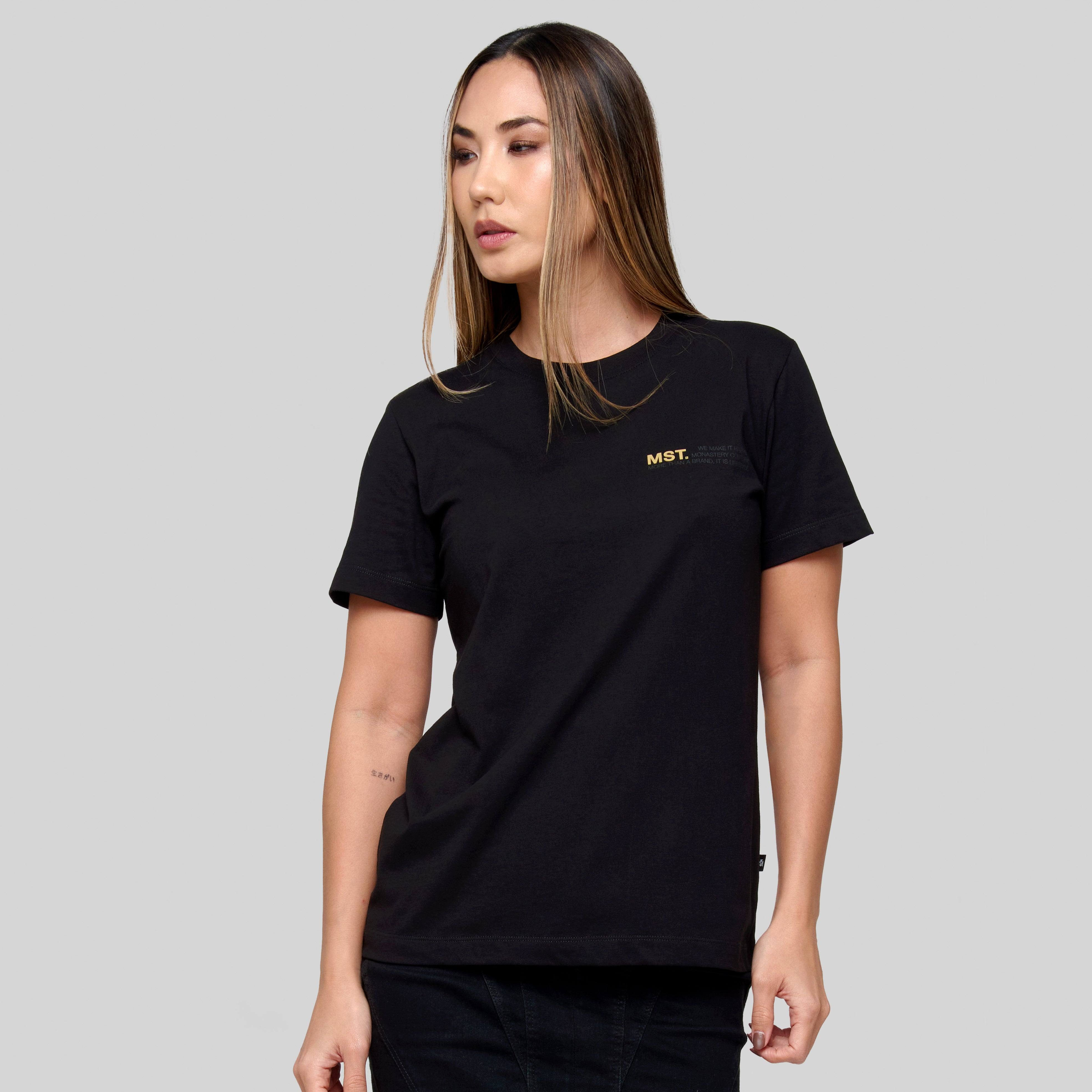 RAVI T-SHIRT WOMEN BLACK | Monastery Couture