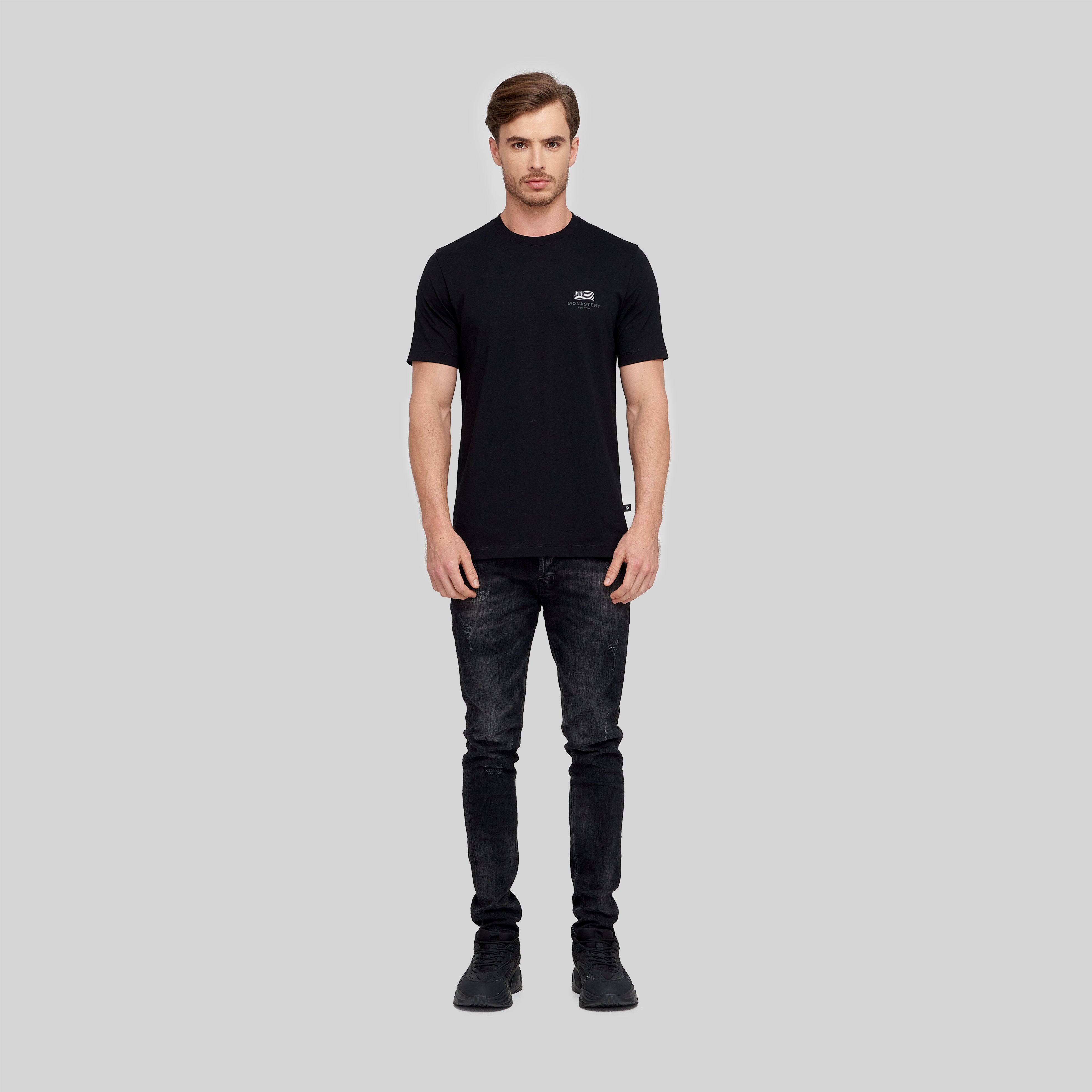 RUSH T-SHIRT MEN BLACK | Monastery Couture