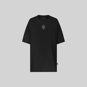 SILON BLACK T-SHIRT OVERSIZE - Monastery