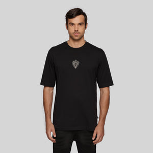 SILON BLACK T-SHIRT OVERSIZE - Monastery