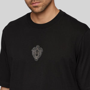 SILON BLACK T-SHIRT OVERSIZE - Monastery