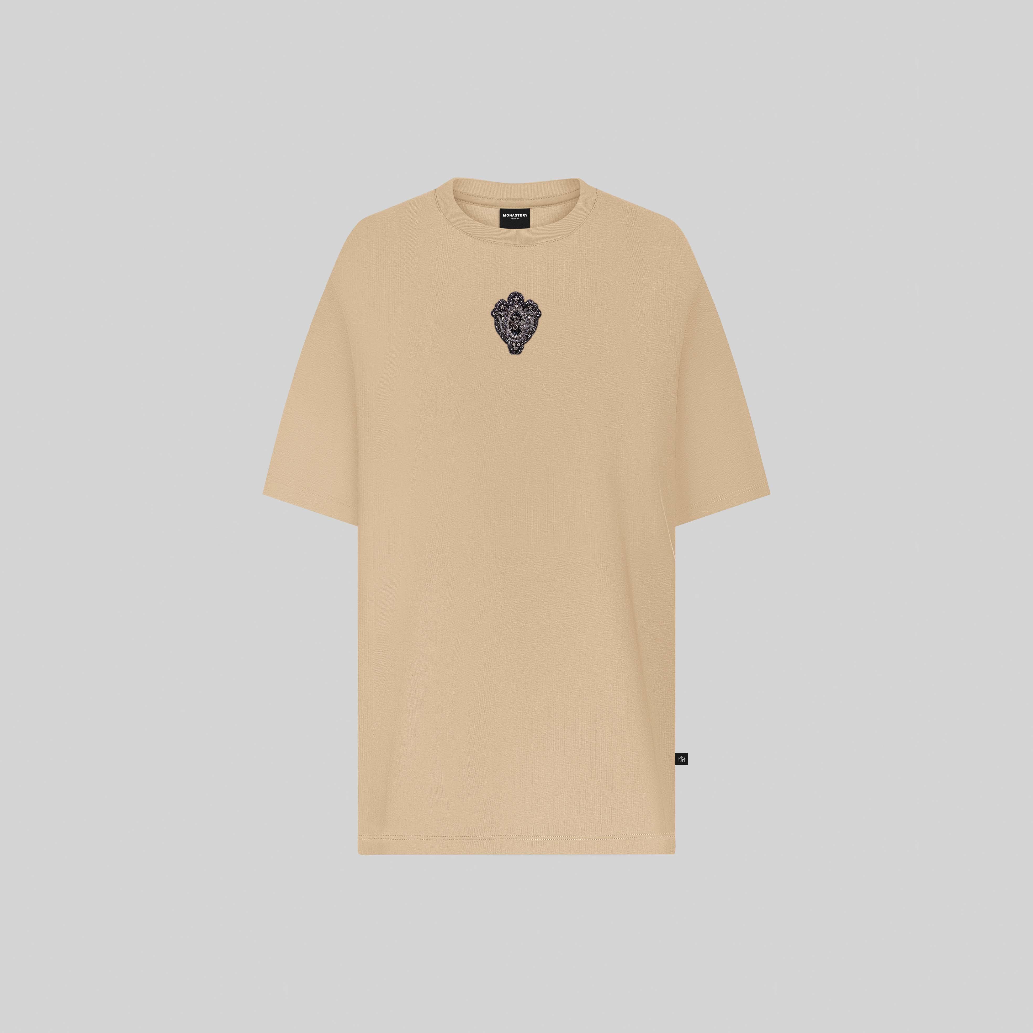 SILON CAMEL T-SHIRT OVERSIZE | Monastery Couture