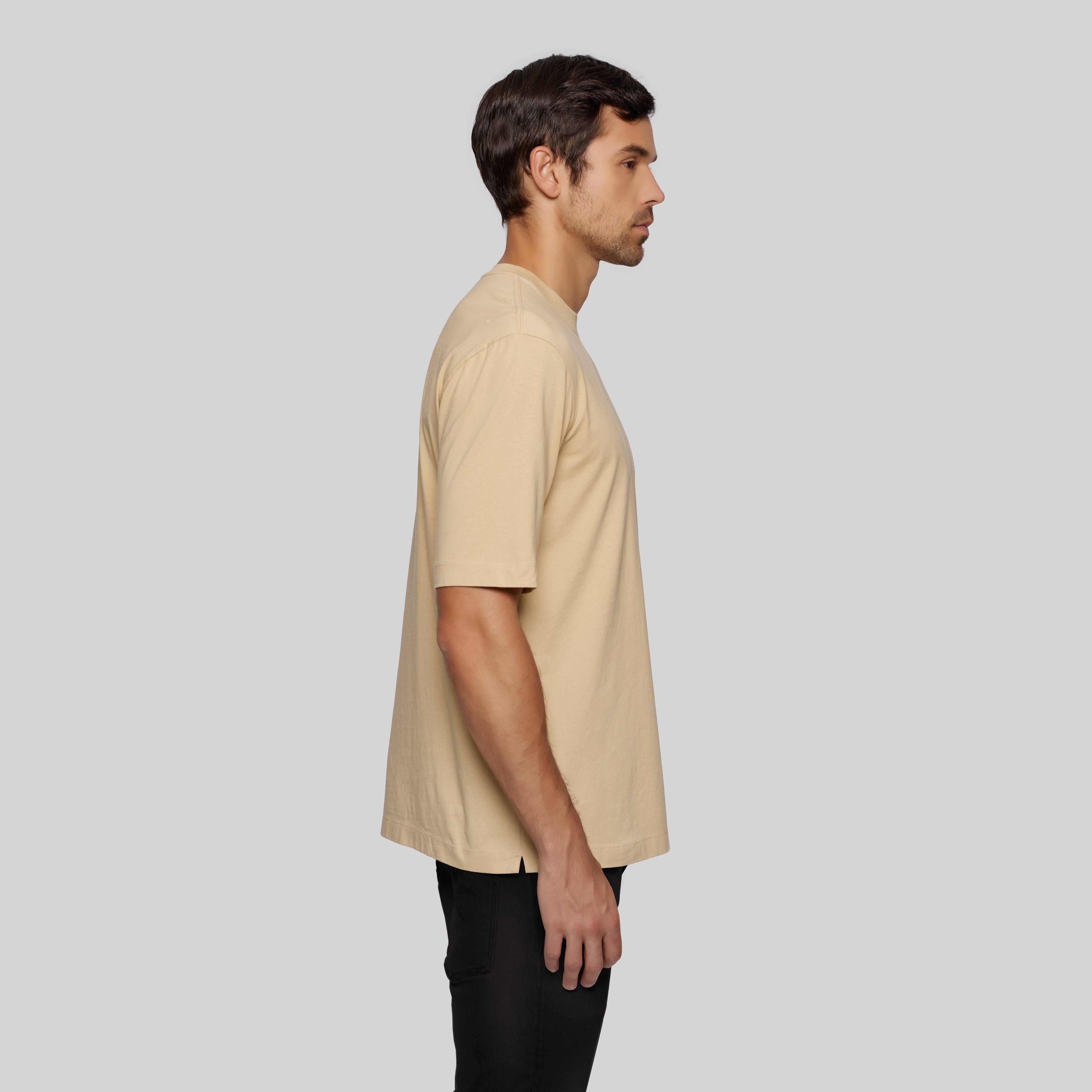 SILON CAMEL T-SHIRT OVERSIZE | Monastery Couture