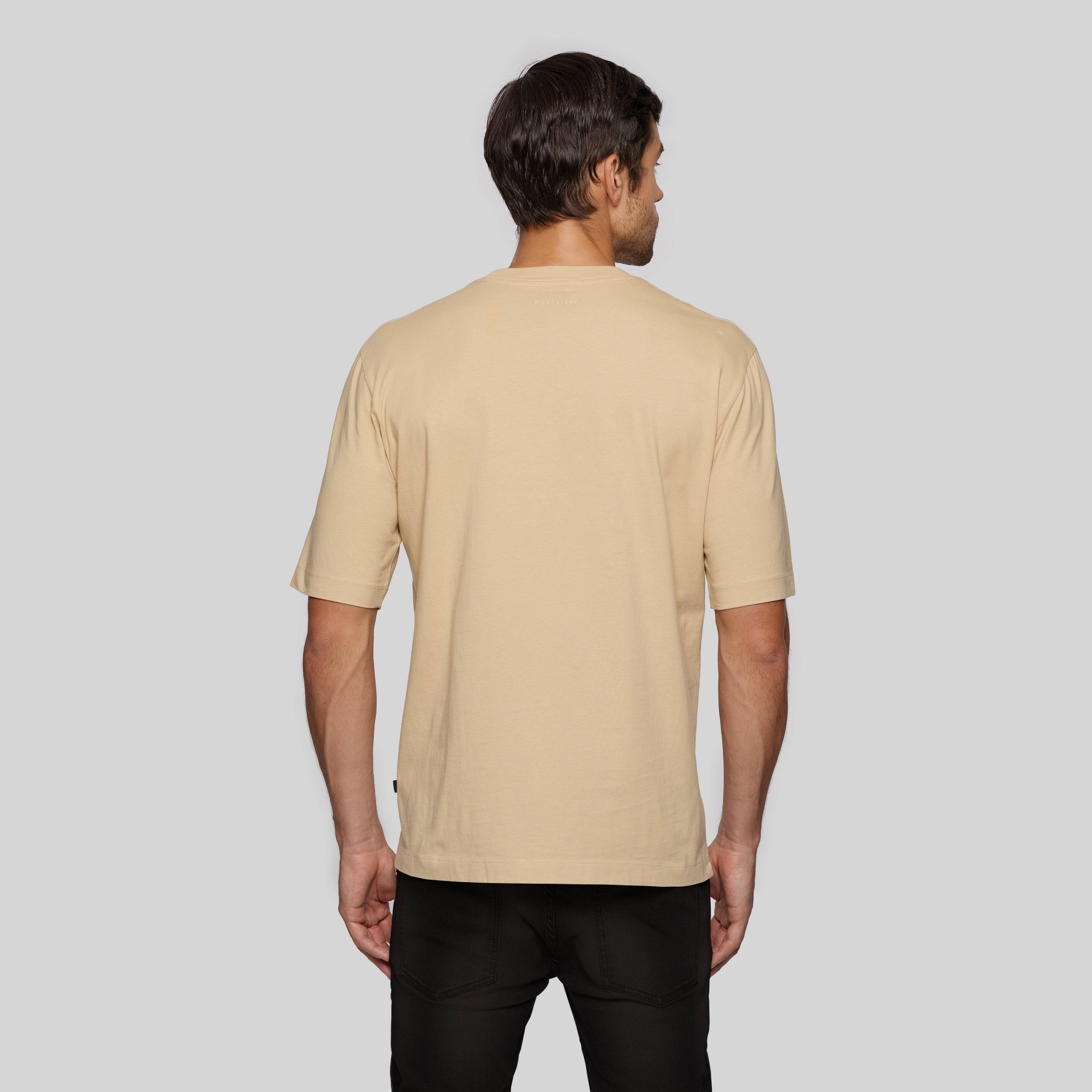 SILON CAMEL T-SHIRT OVERSIZE | Monastery Couture