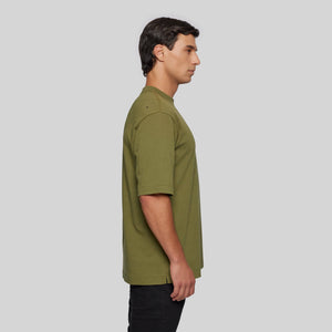 SIRIO CAPULET OLIVE T-SHIRT OVERSIZE | Monastery Couture