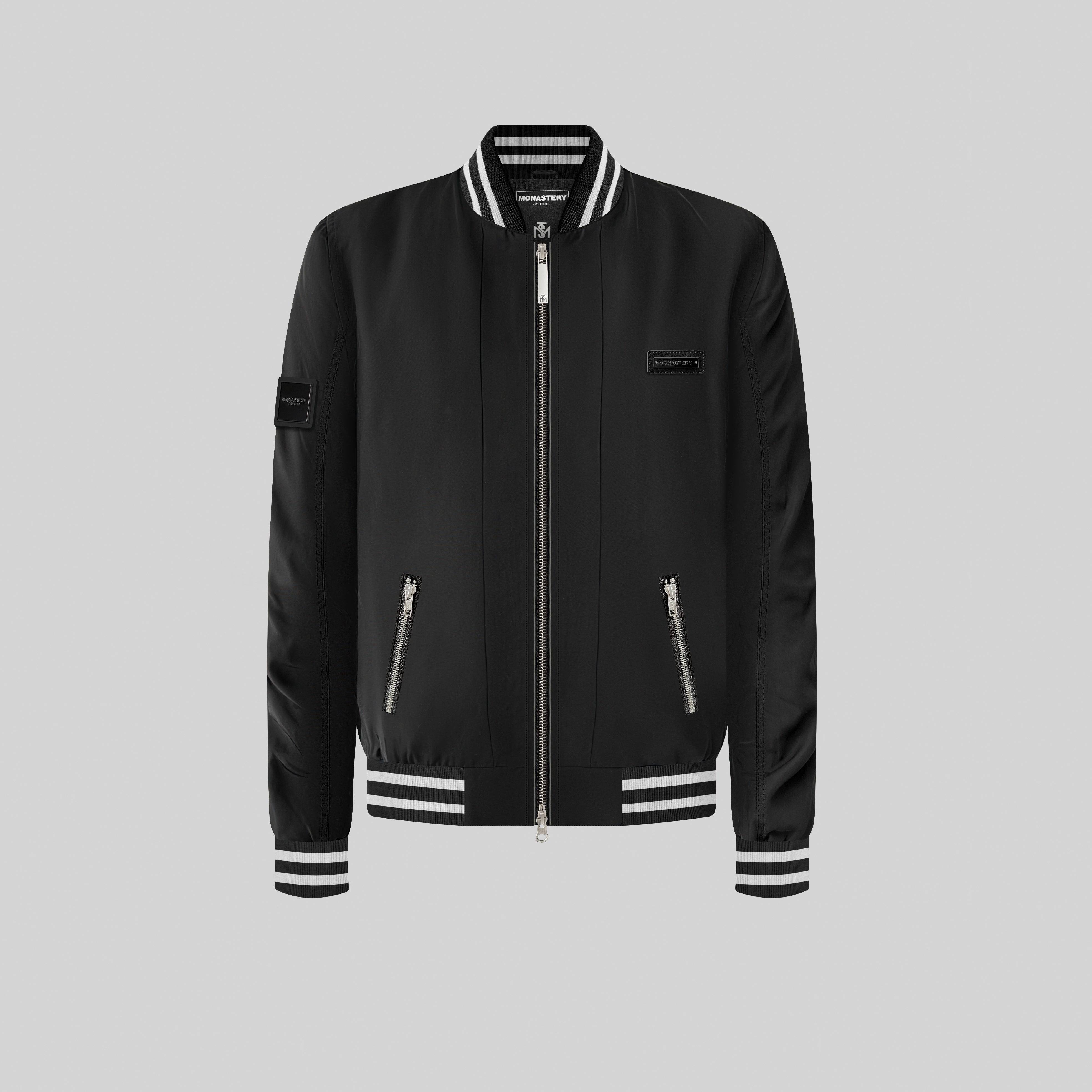 TAW BLACK BOMBER JACKET - Monastery