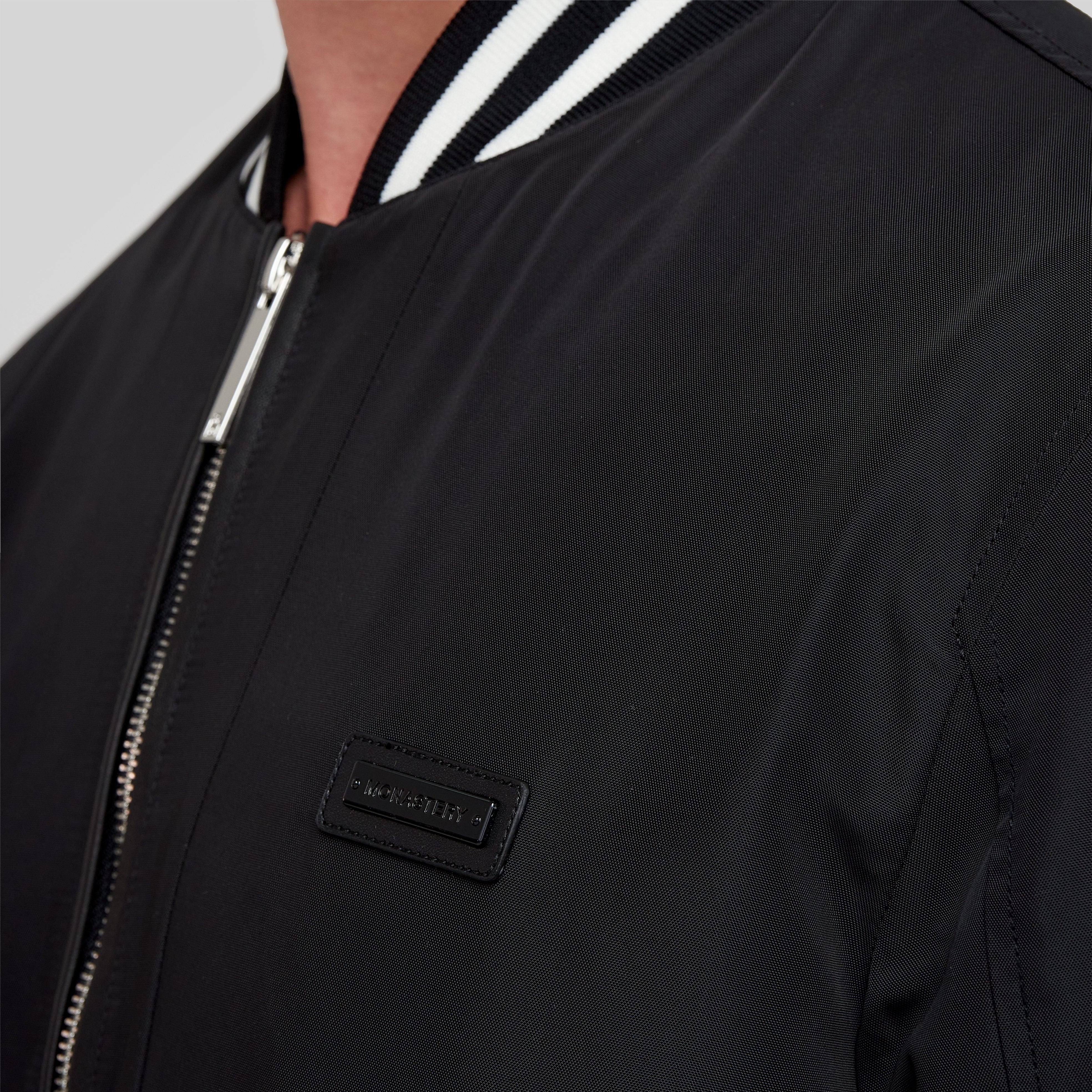 TAW BLACK BOMBER JACKET - Monastery