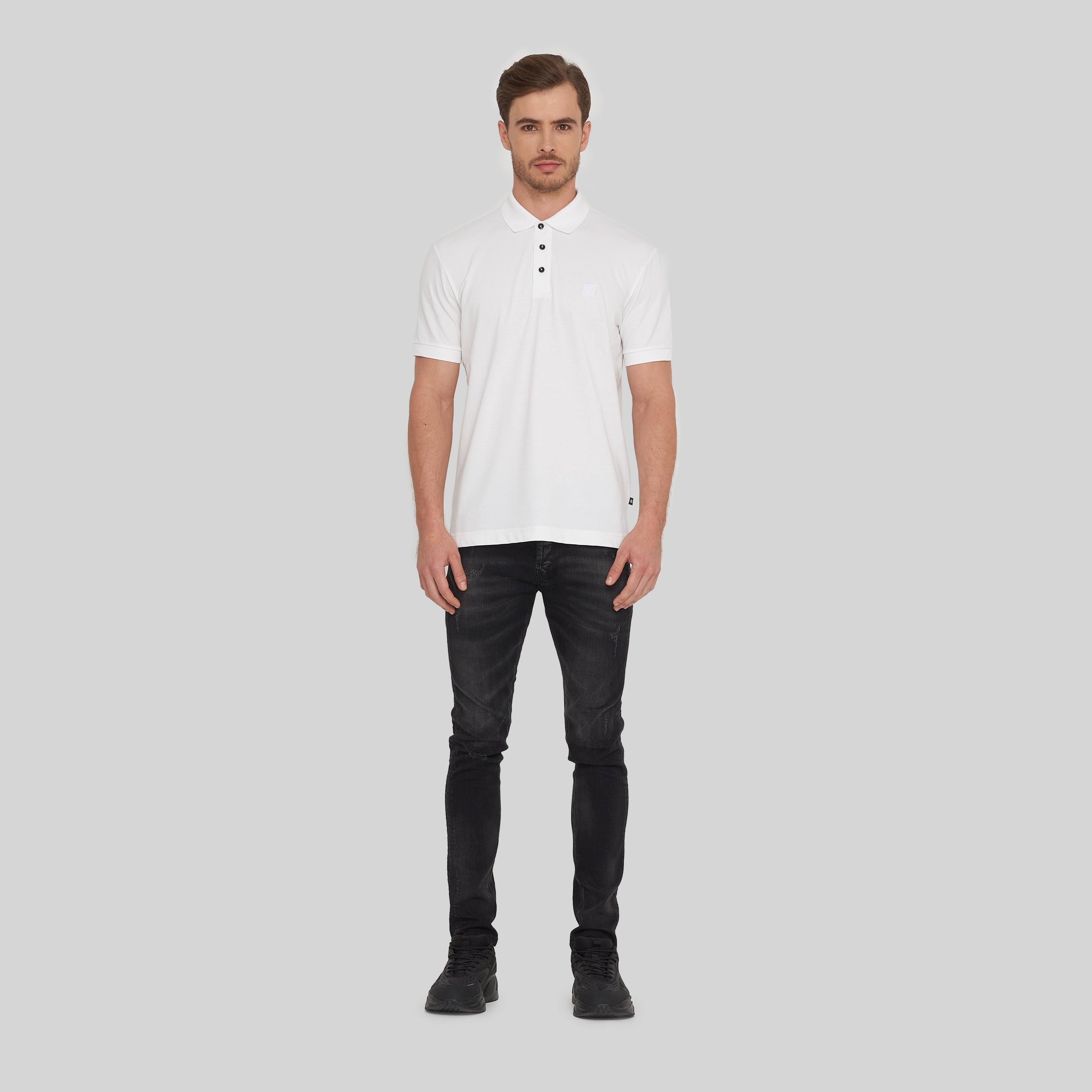 ZAID WHITE POLO | Monastery Couture