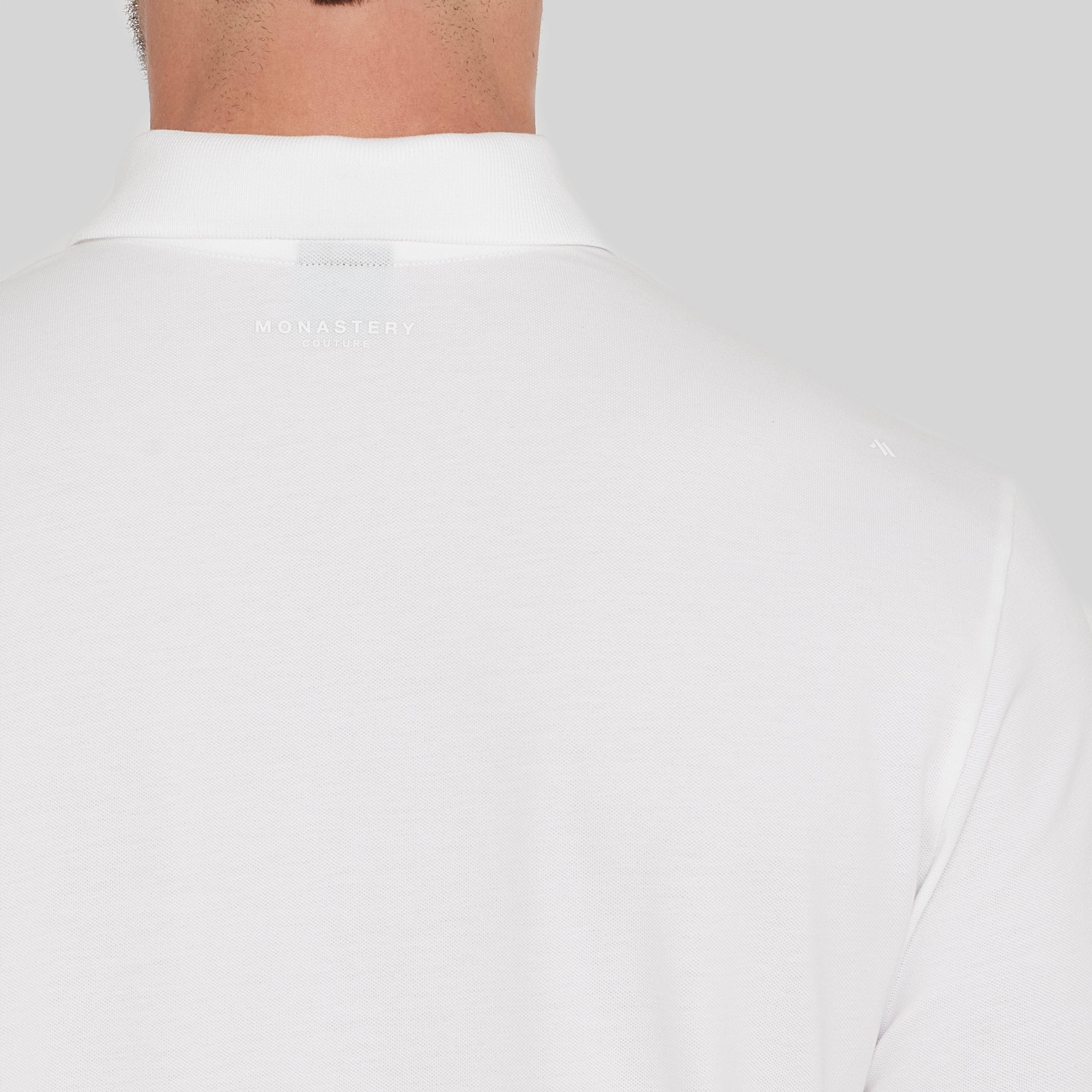 ZAID WHITE POLO | Monastery Couture