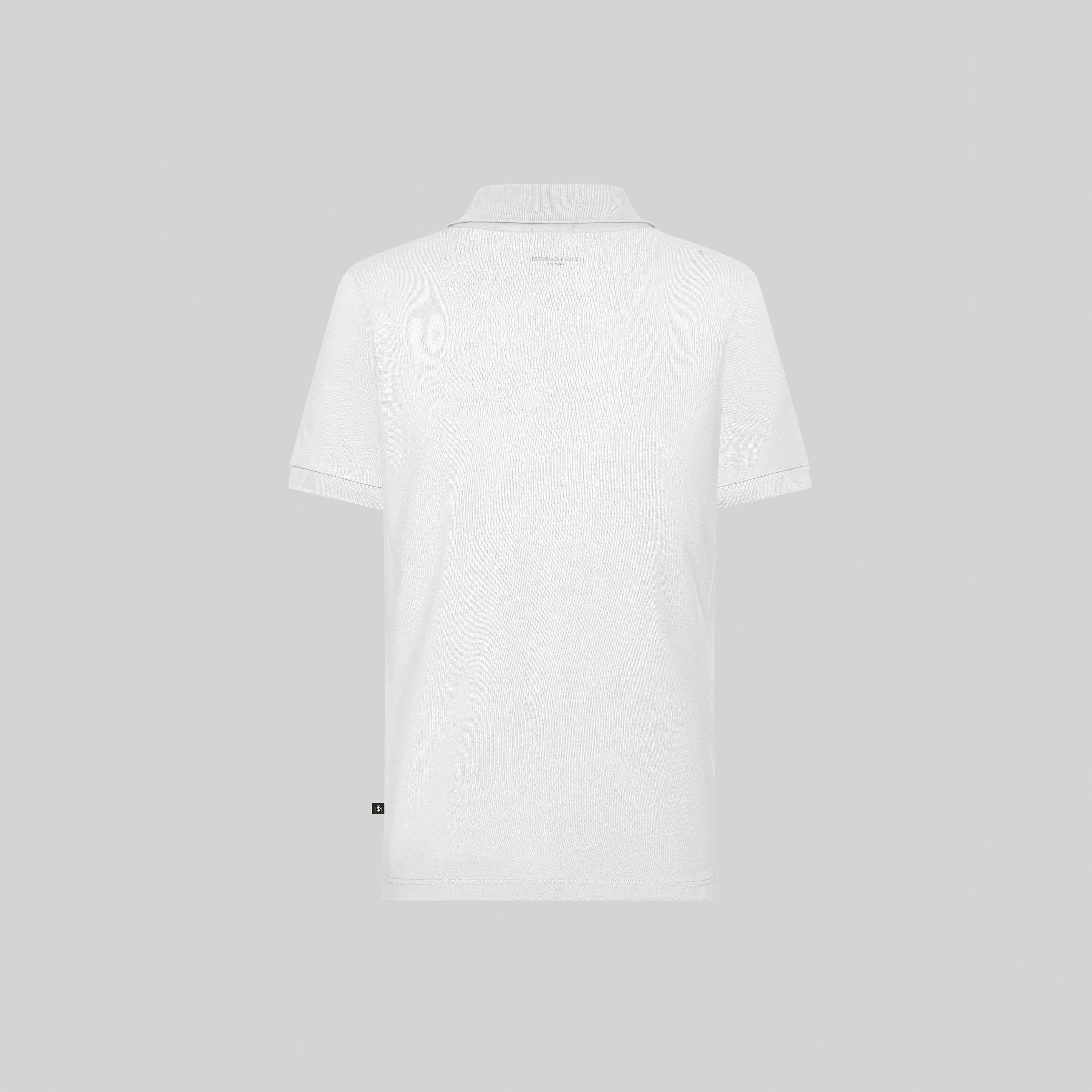 ZAID WHITE POLO | Monastery Couture