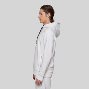 JR10 WHITE HOODIE | Monastery Couture