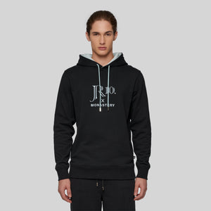 JR10 BLACK HOODIE | Monastery Couture