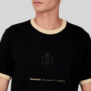 AKTION BLACK T-SHIRT | Monastery Couture
