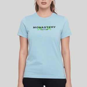 AMINTA BLUE T-SHIRT | Monastery Couture