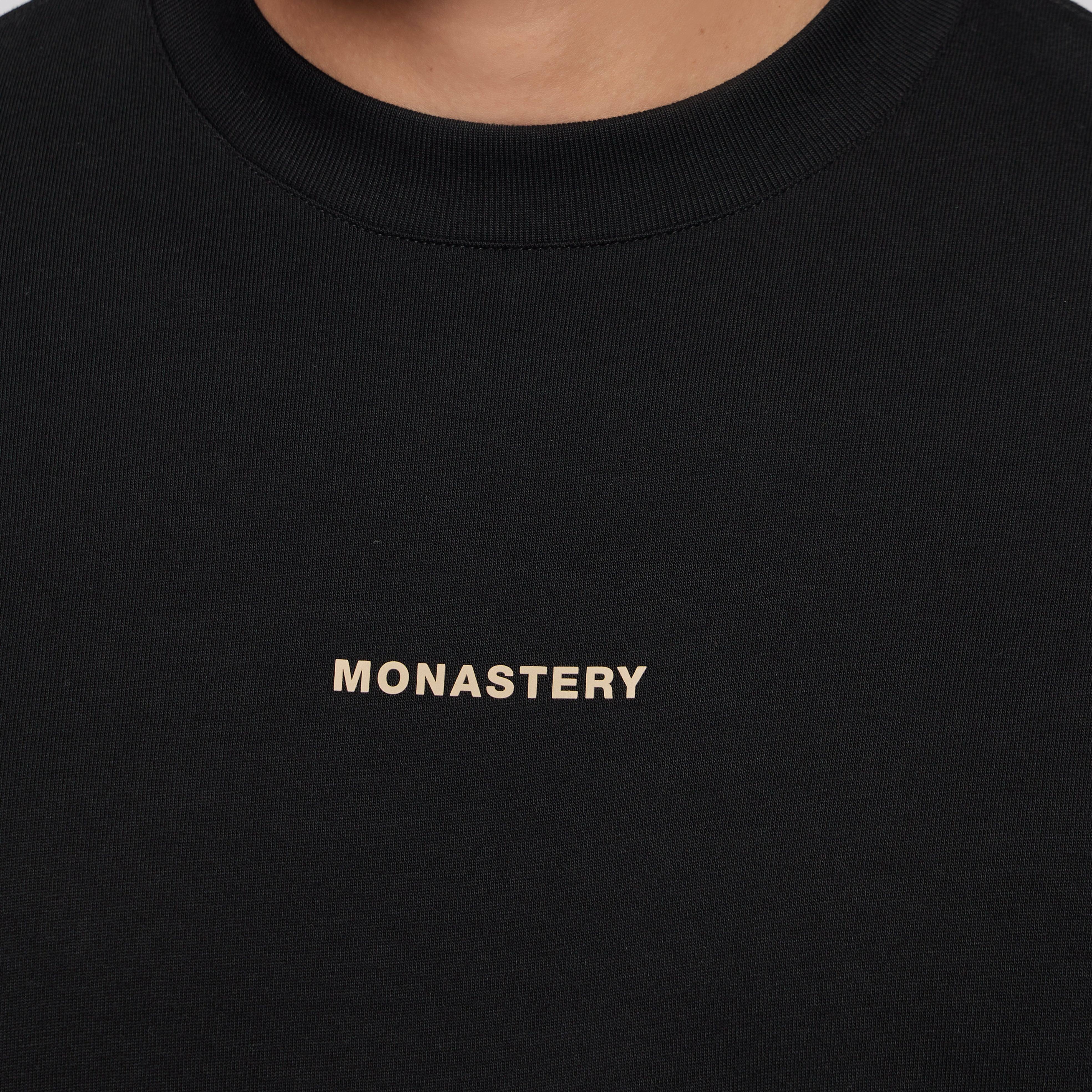 BREXO BLACK T-SHIRT OVERSIZE | Monastery Couture