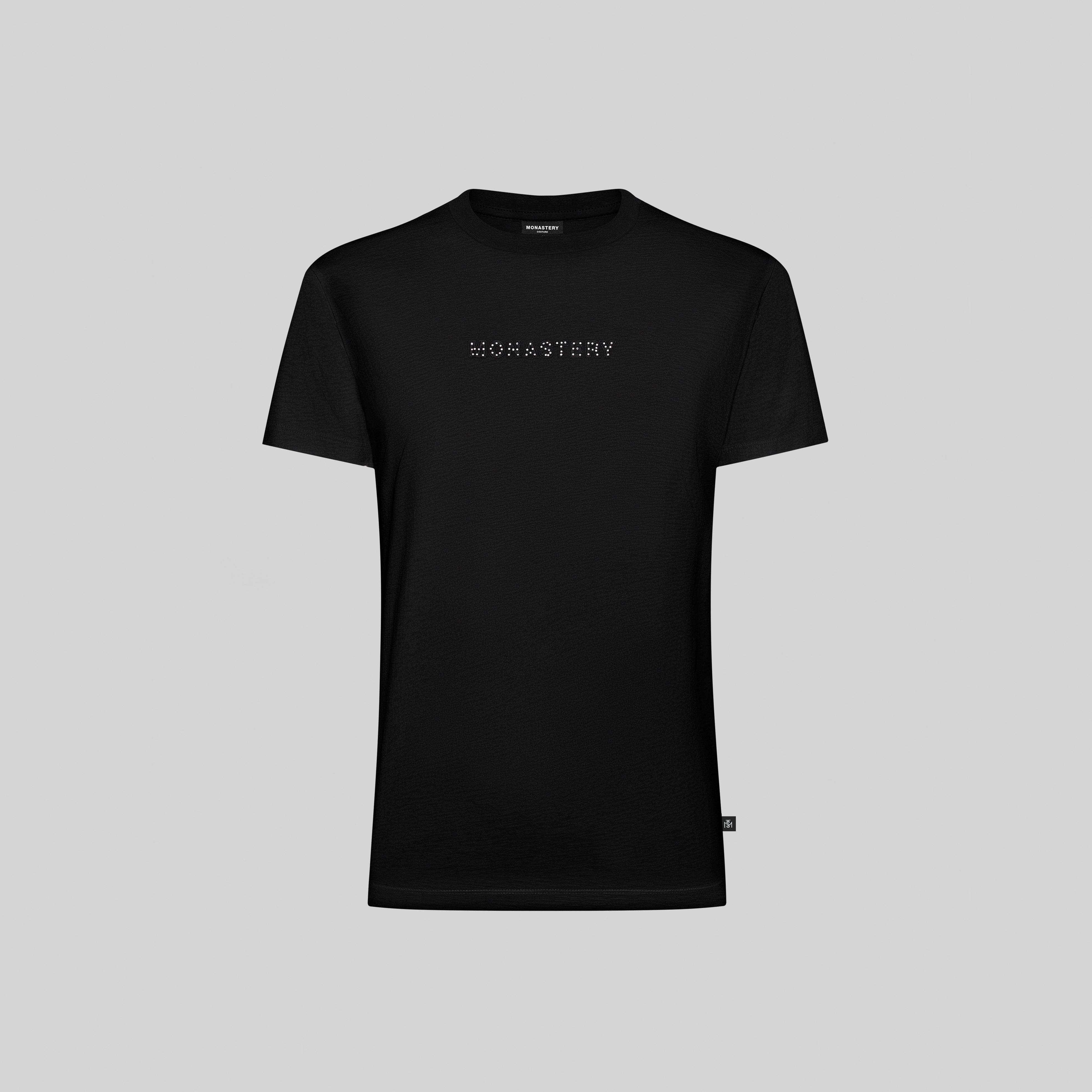 ELANY BLACK T-SHIRT | Monastery Couture