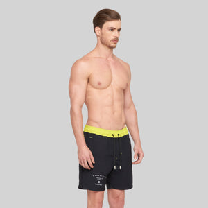 FENIX BLACK SWIM SHORT | Monastery Couture