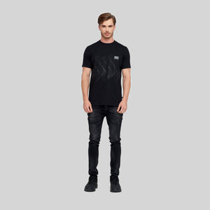 HELUM T-SHIRT MEN BLACK | Monastery Couture