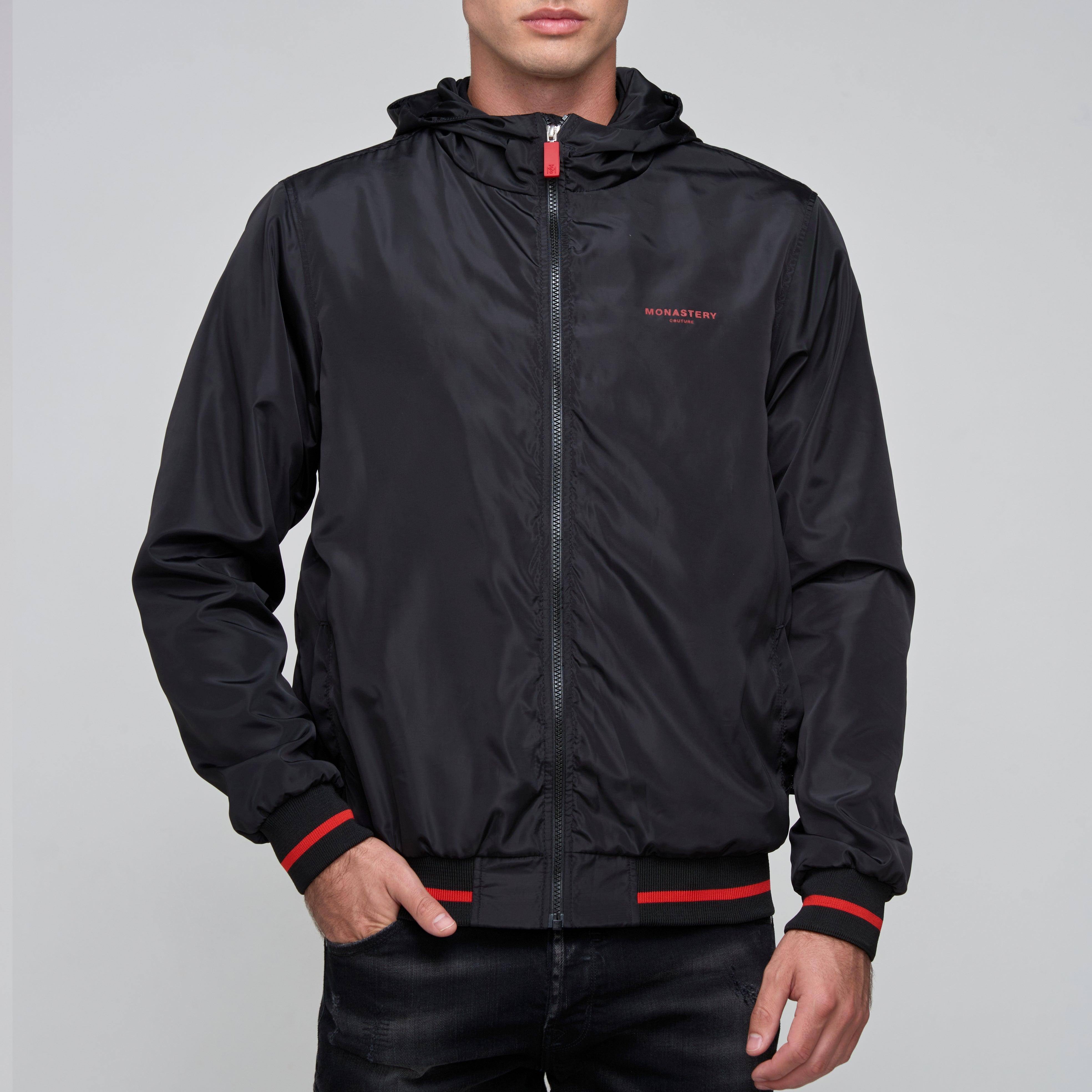 ONYX BLACK WINDBREAKER - Monastery