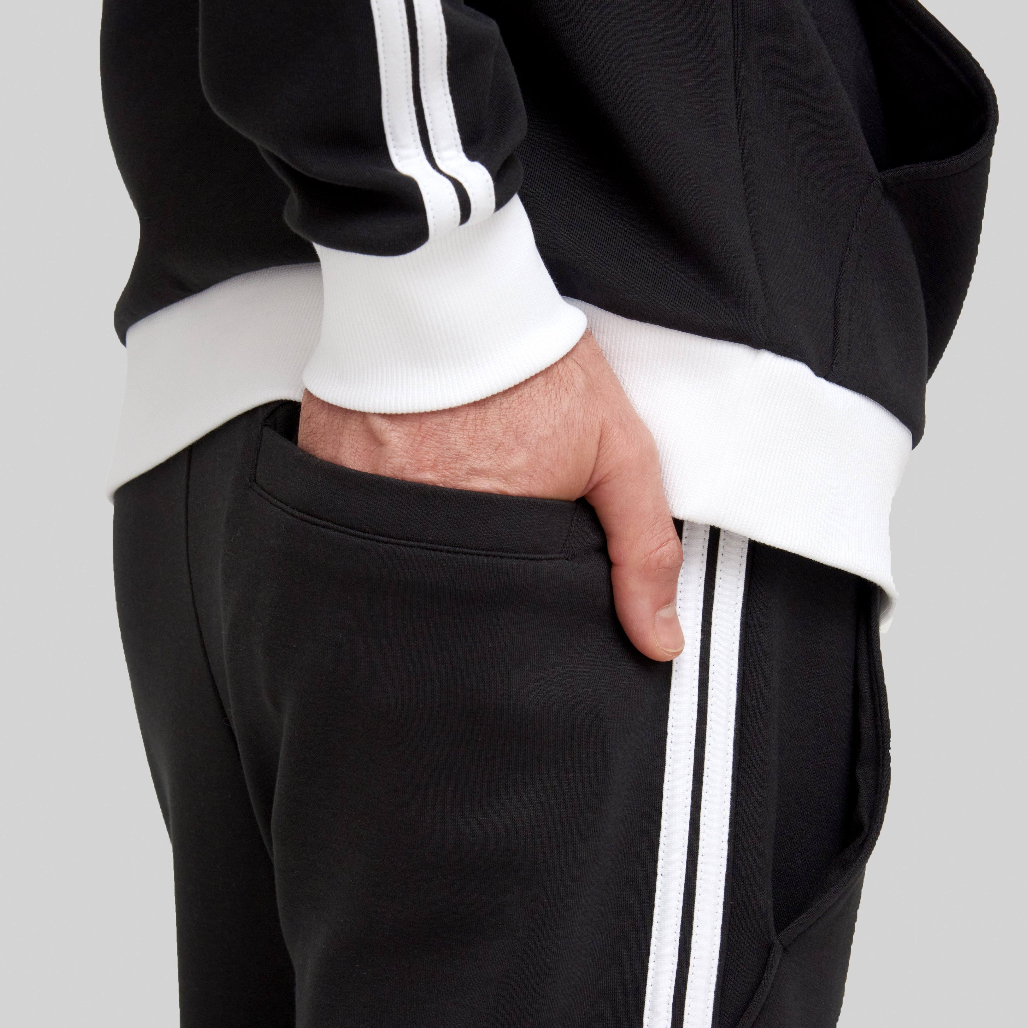 TAIGETO BLACK SPORT TROUSERS | Monastery Couture