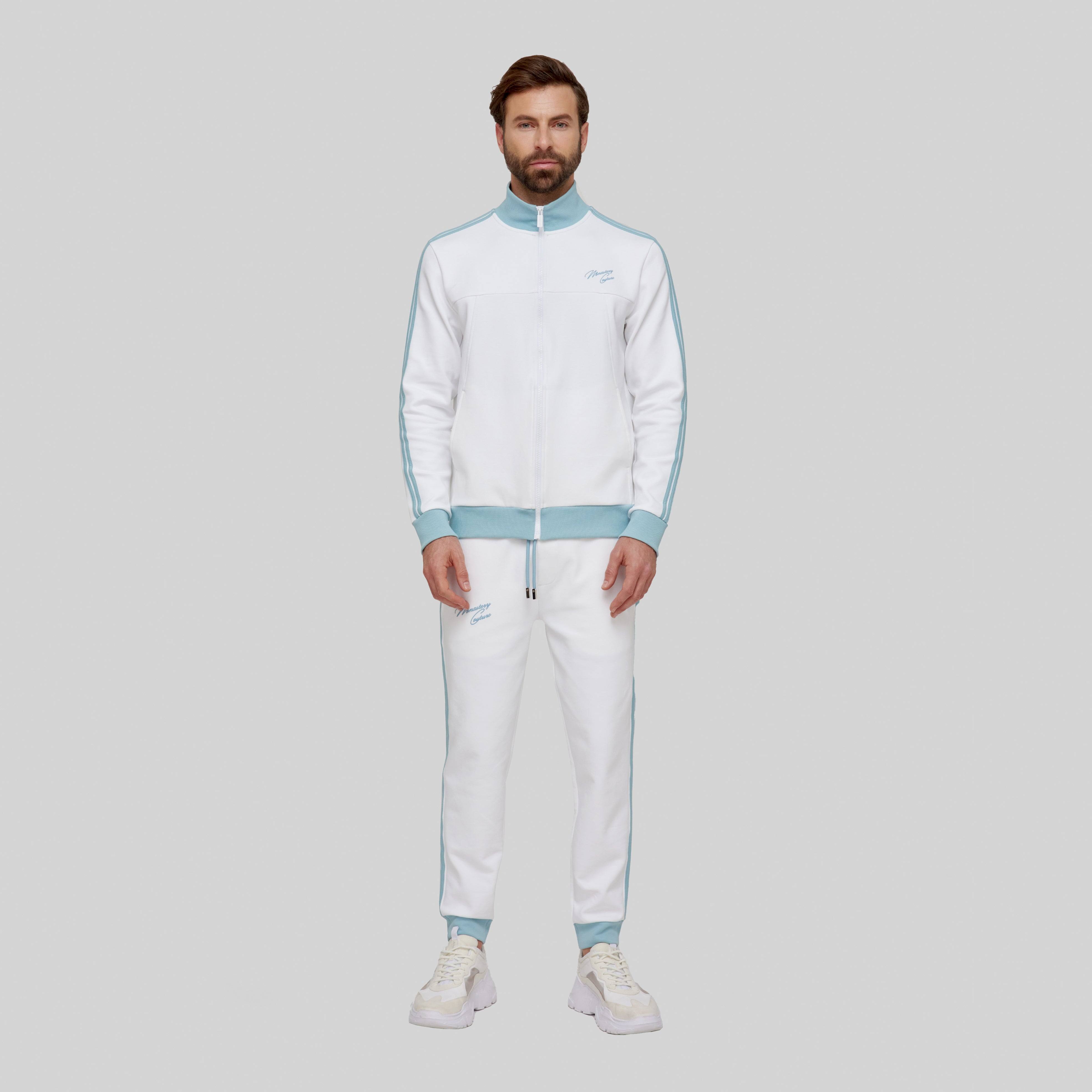TAIGETO WHITE SPORT TROUSERS | Monastery Couture