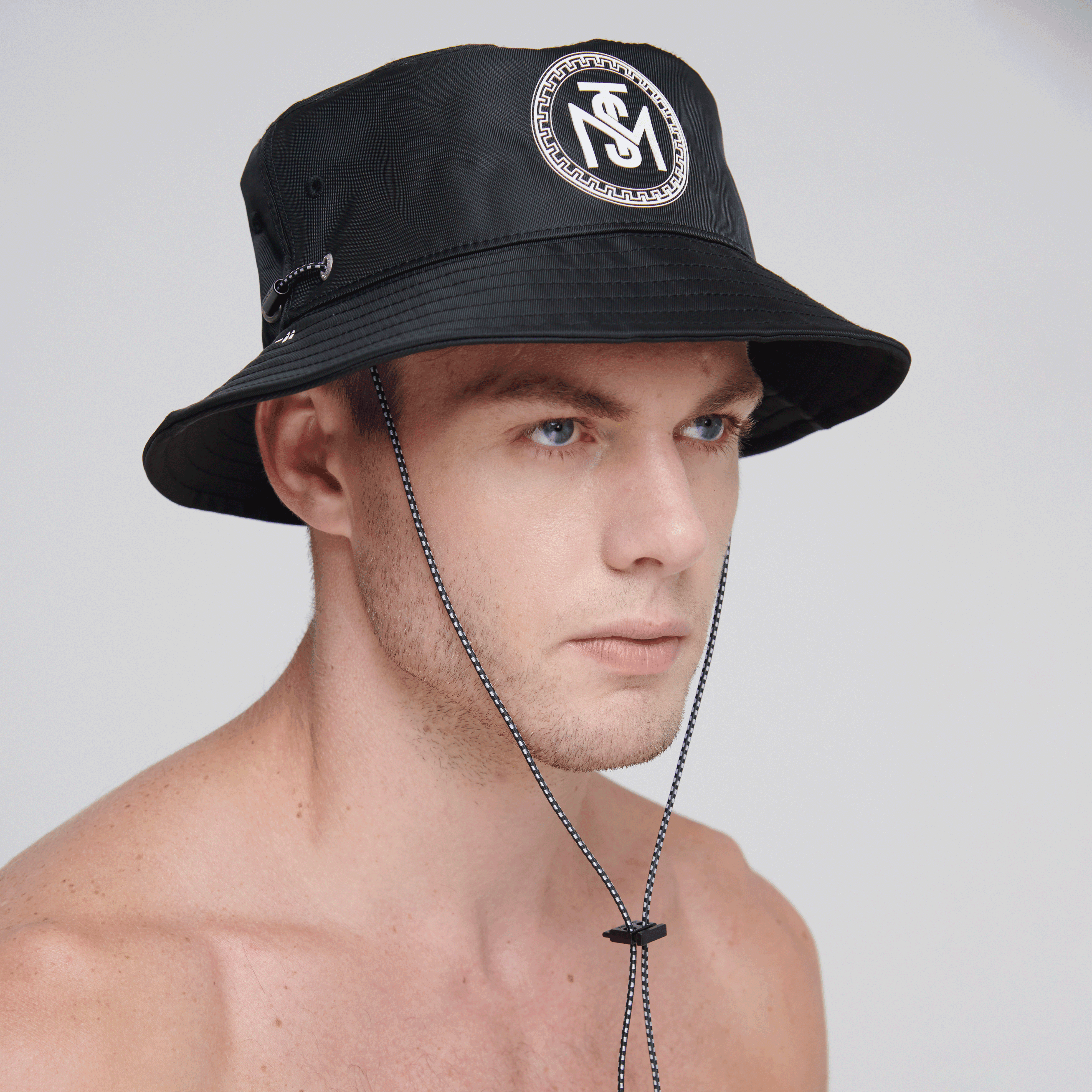 VITTORIO BLACK BUCKET HAT | Monastery Couture