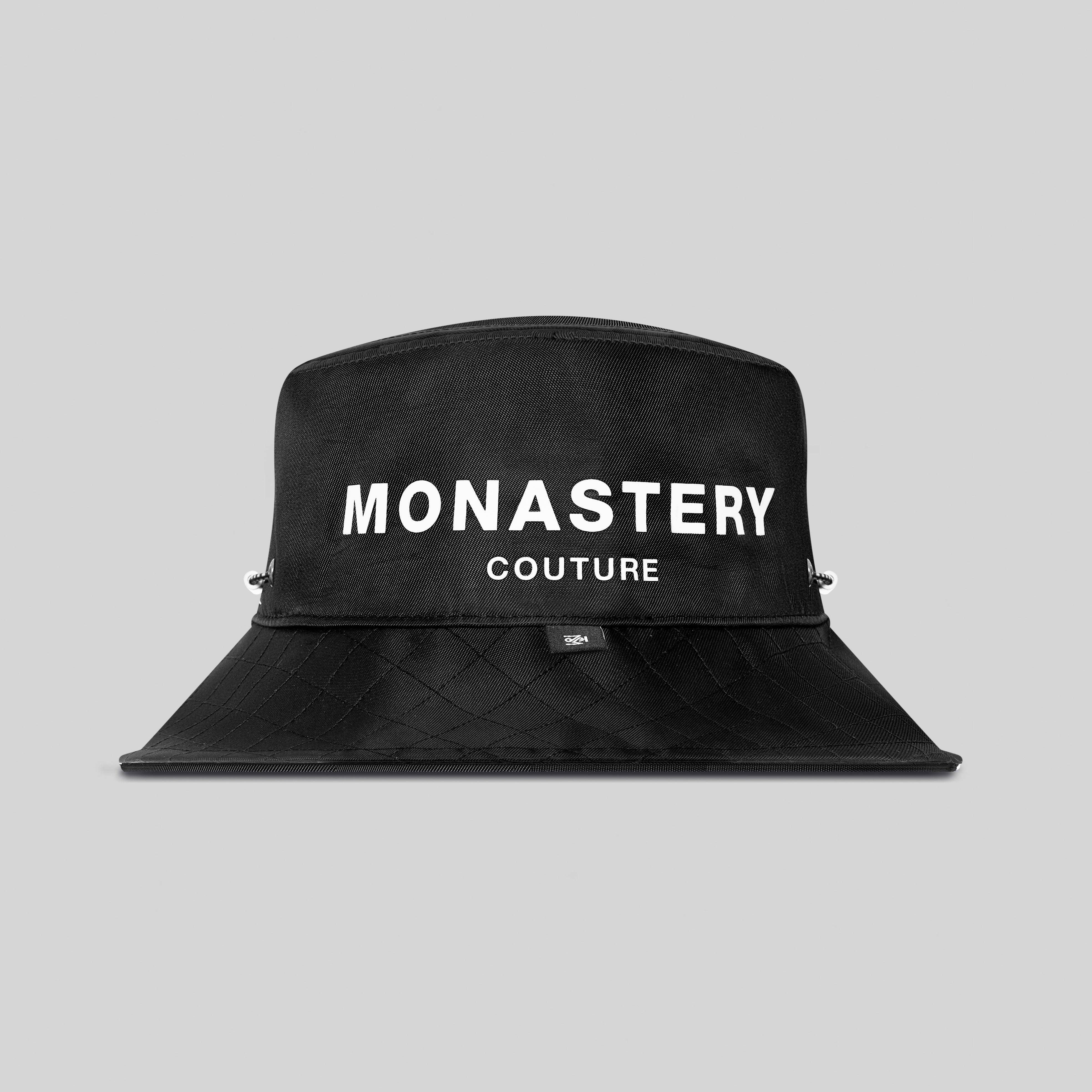 VITTORIO BLACK BUCKET HAT | Monastery Couture