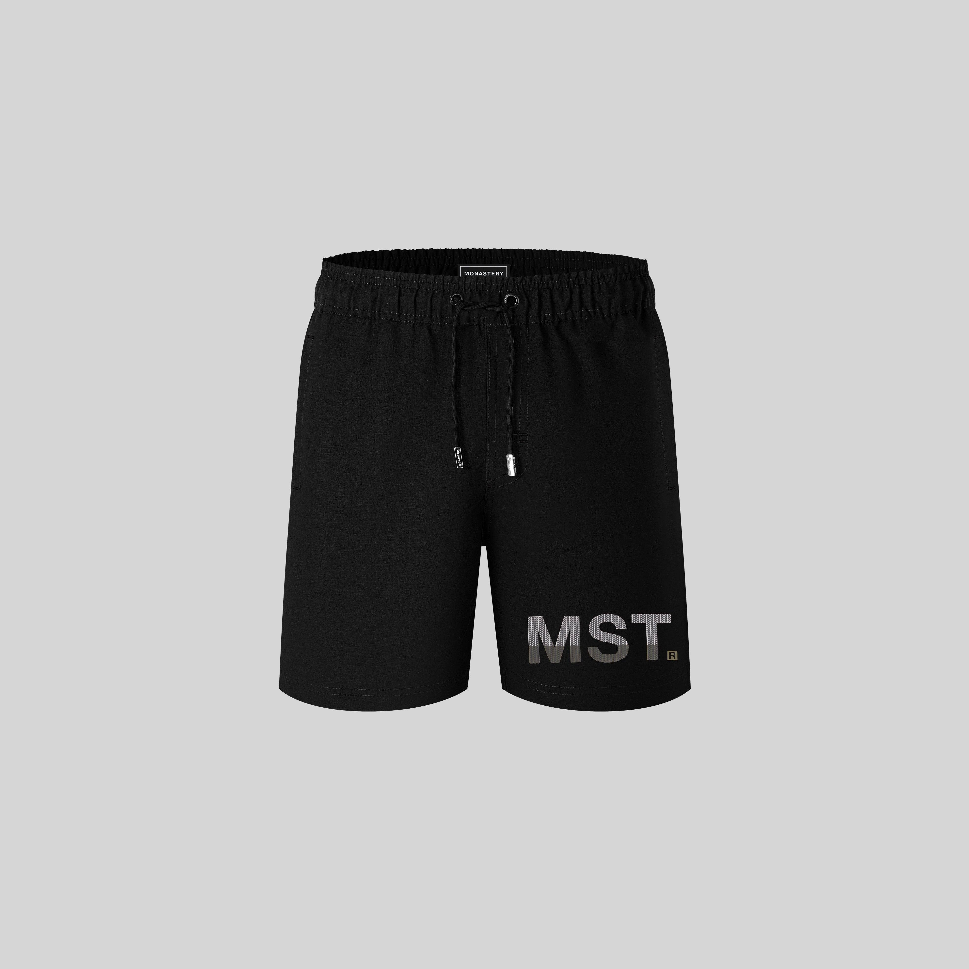 YMIR BLACK SWIM SHORT | Monastery Couture