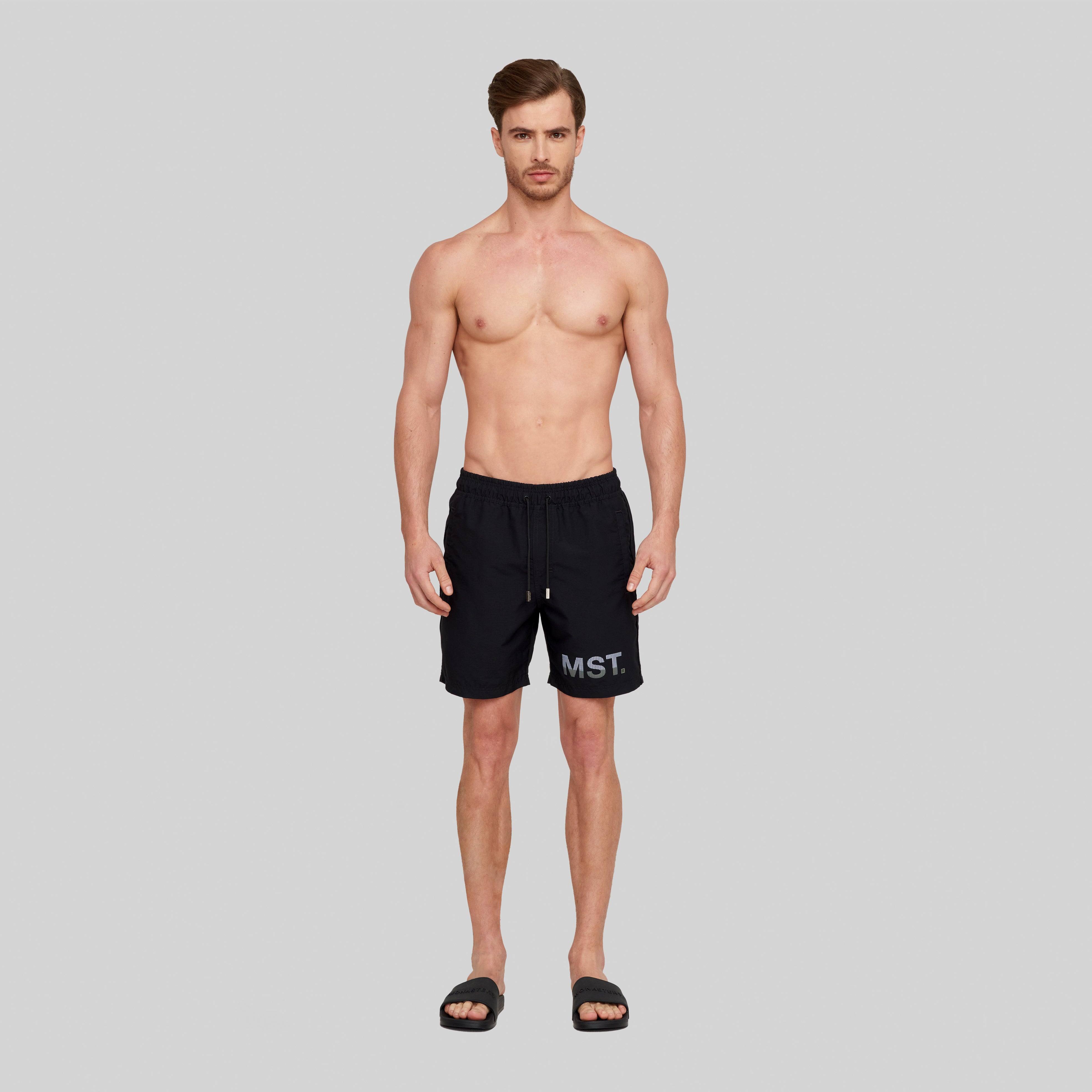 YMIR BLACK SWIM SHORT | Monastery Couture