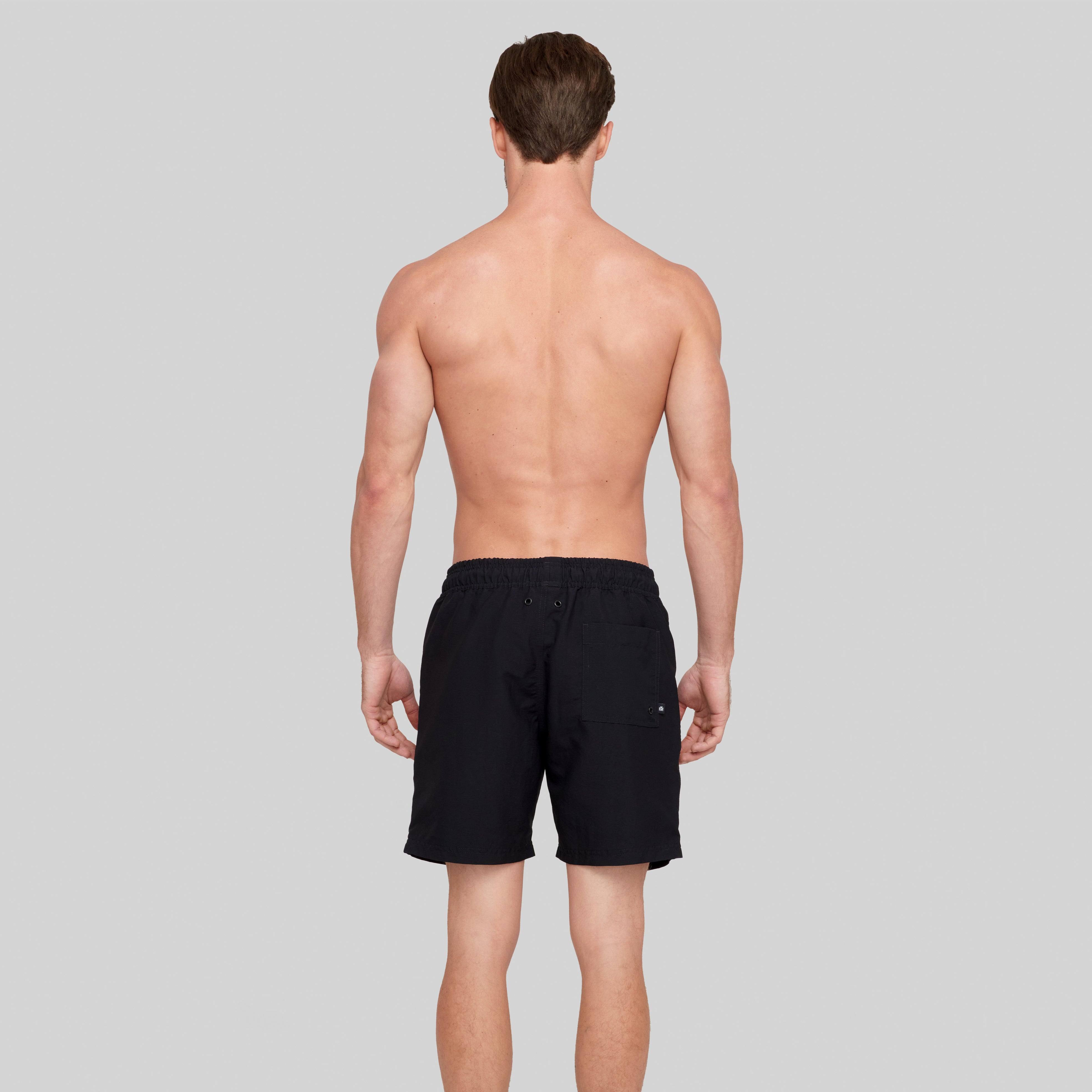 YMIR BLACK SWIM SHORT | Monastery Couture